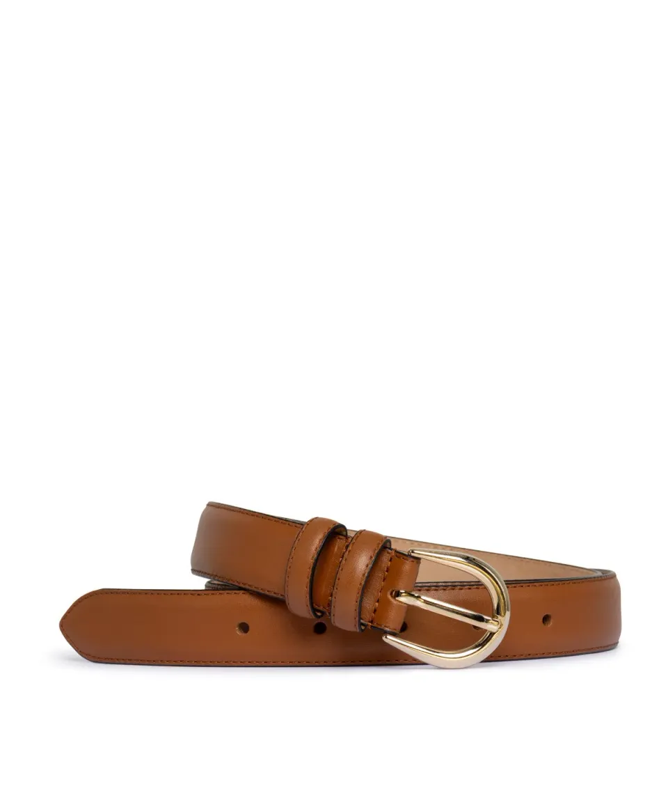 Finsbury Rome Riem Dames Cognac Goud 2,5 cm