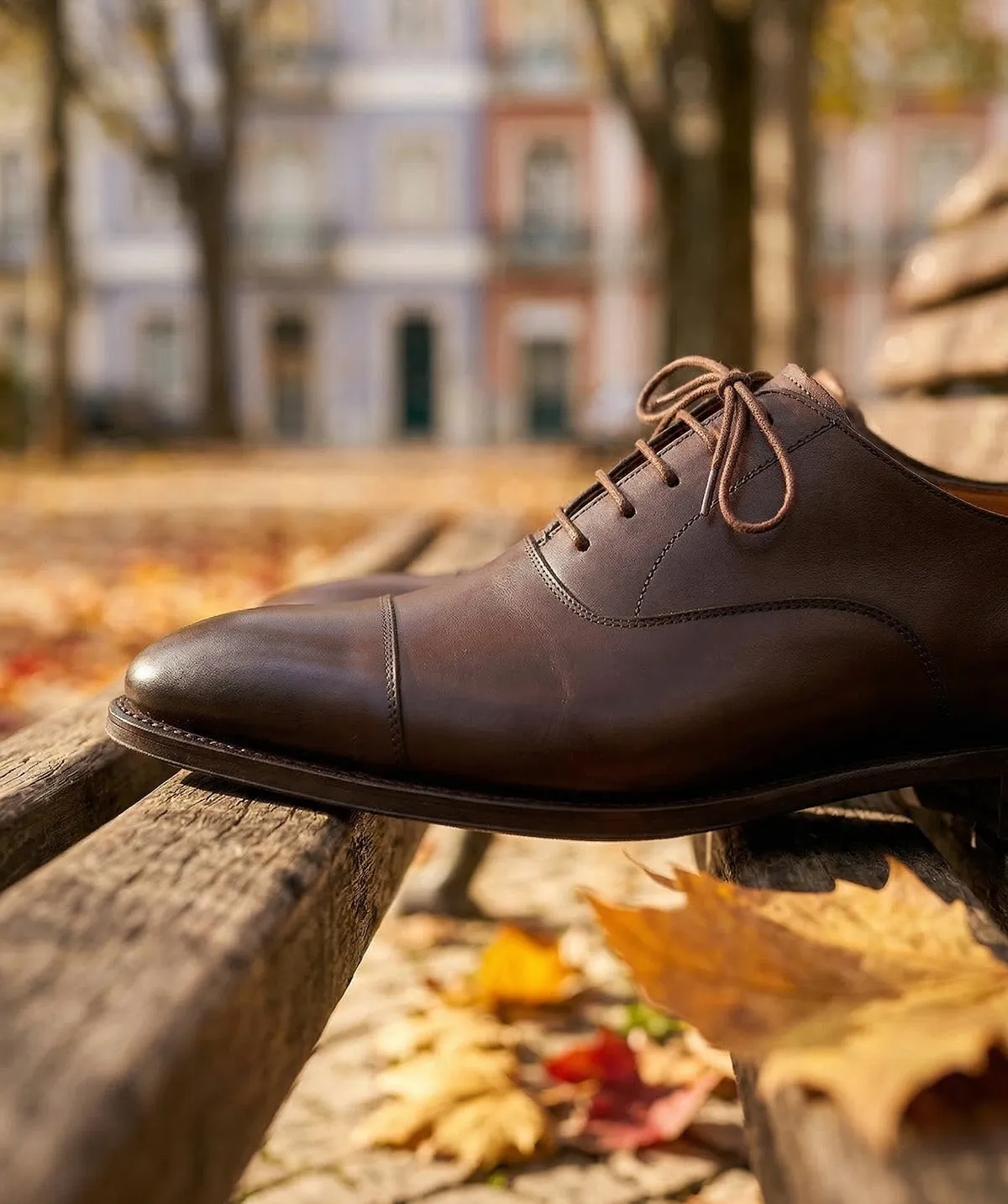 Finsbury Consul oxford walnoot patina heren