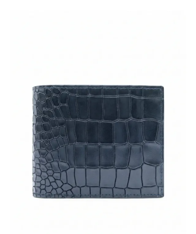 Finsbury Croco leren portemonnee grijs