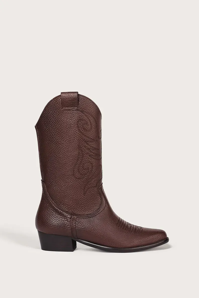 Bryan Stepwise Jandra cowboylaarzen bruin leer