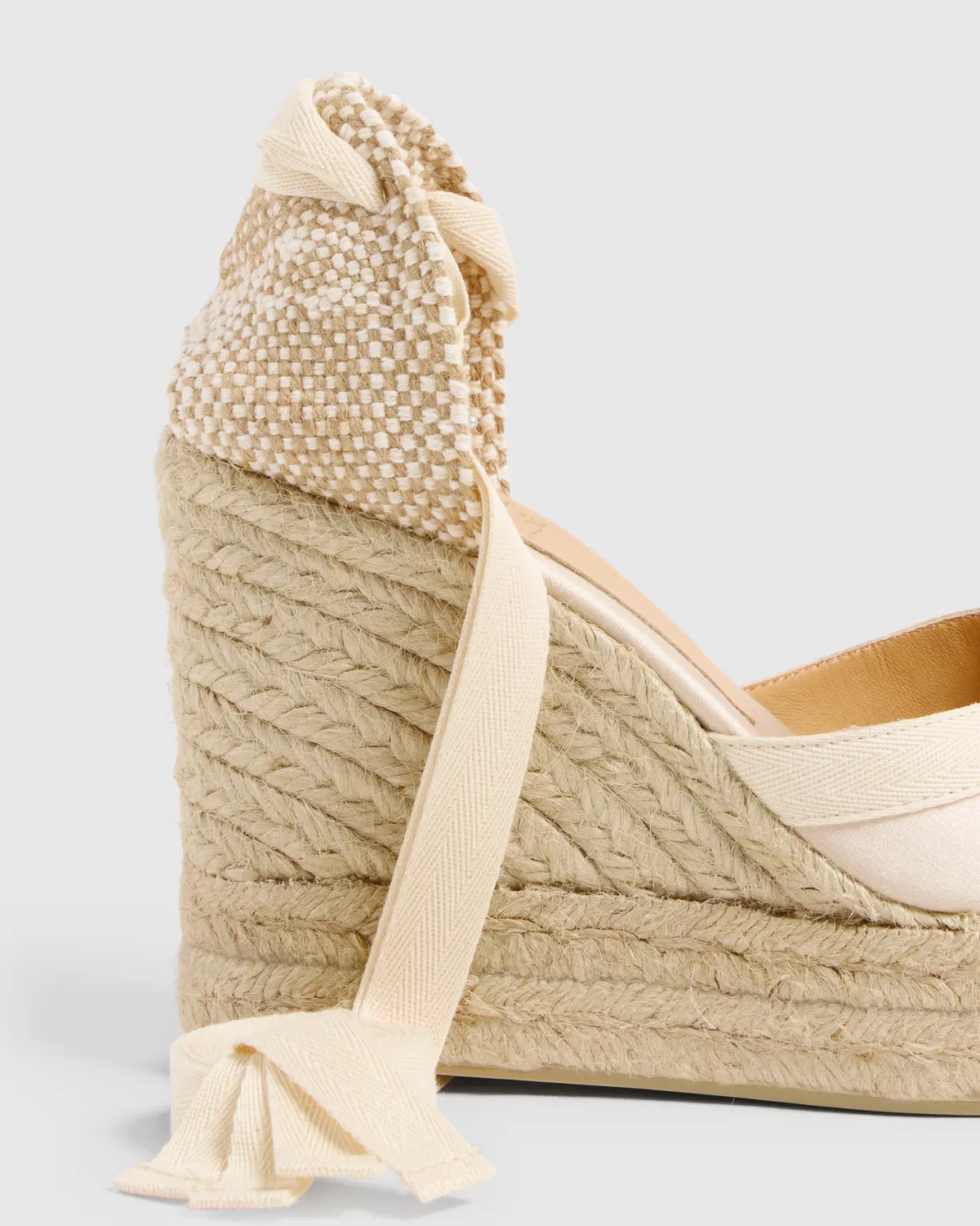 Castaner Carmen 8ED/129 espadrilles champagne satijn