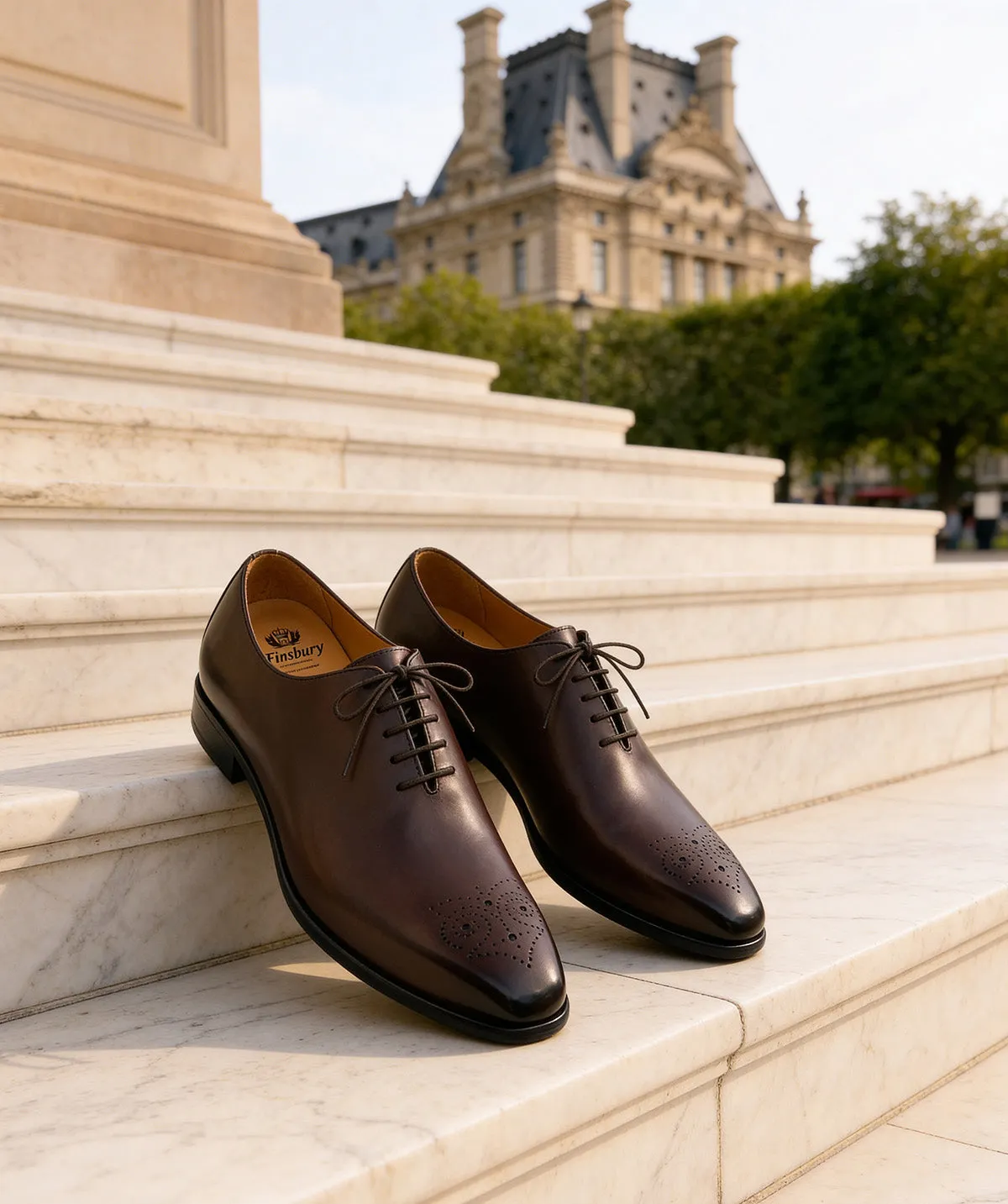 Finsbury Dario Oxford Schoenen Bruin Leer