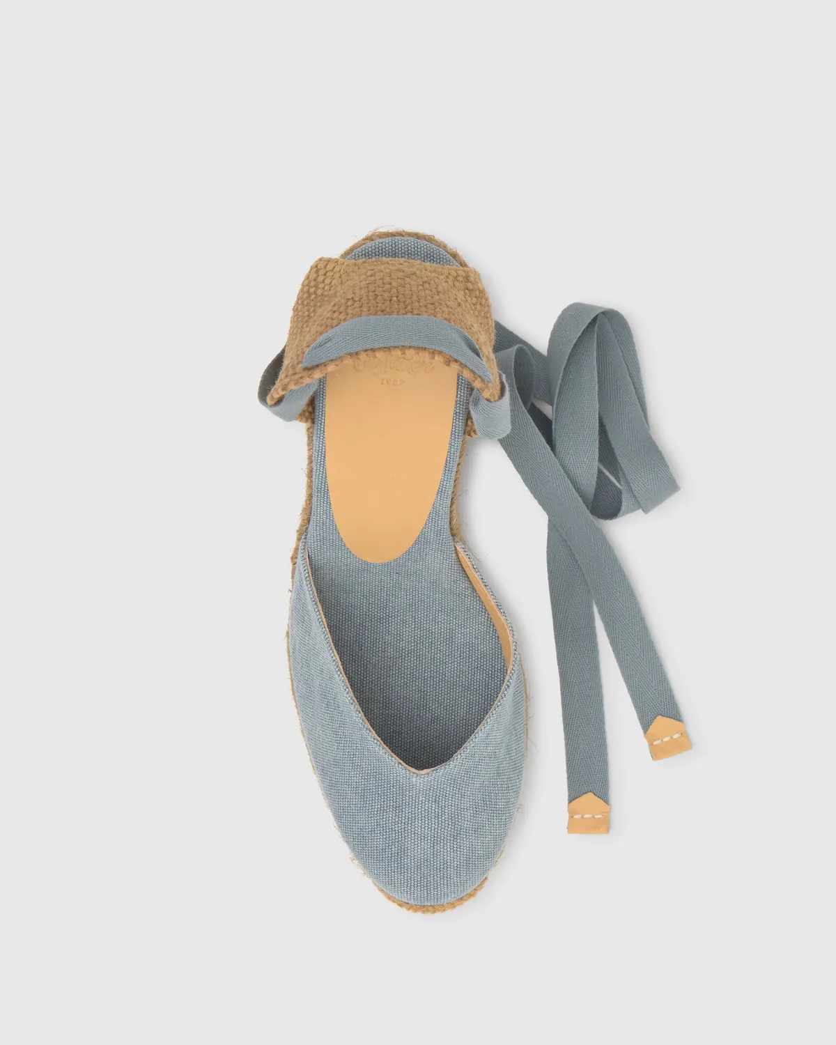 Castaner Chiara T 8ED/002 espadrille acqua 11 cm wig