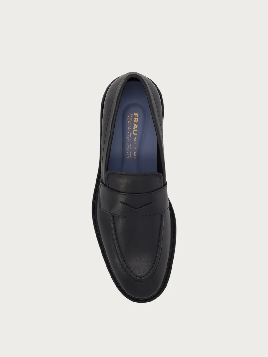 Frau Signature loafers kalfsleer zwart heren