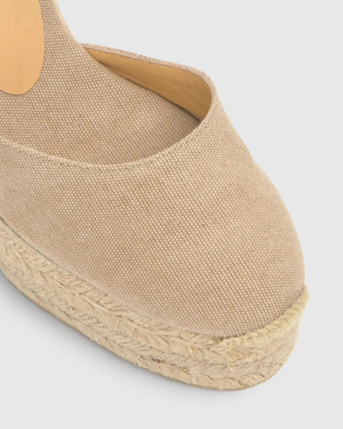 Castaner Carol 8ED/002 espadrilles beige 11 cm sleehak