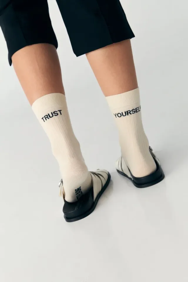 Jutelaune Trust Yourself sokken biologisch katoen one size