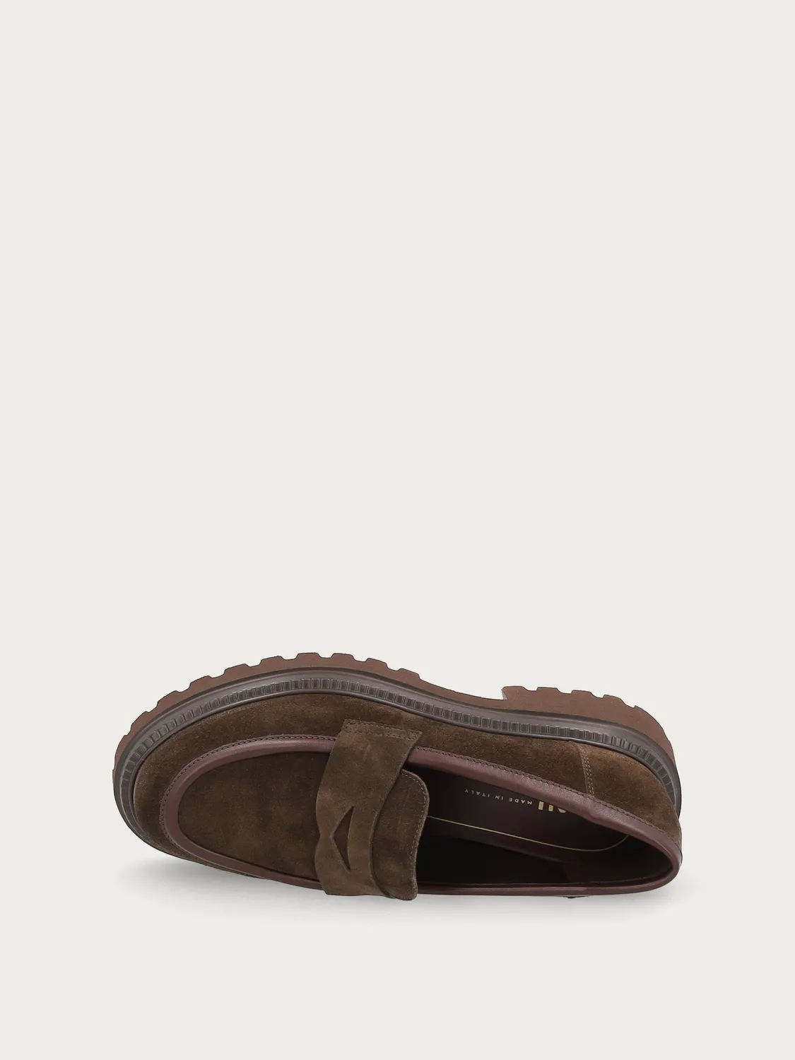 Frau Verona loafers suede bruin grove zool