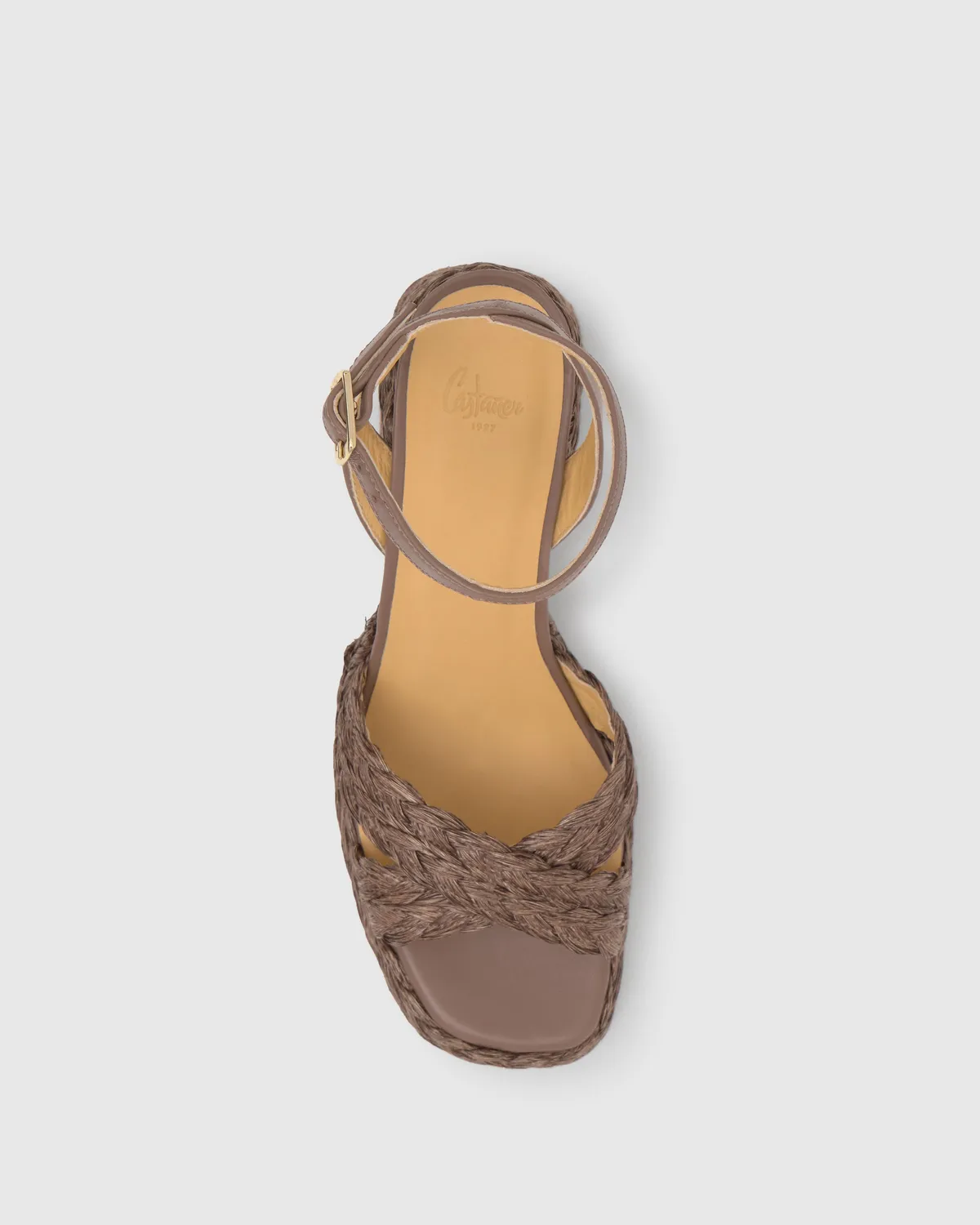 Castaner Valeriette 258 sandaal taupe raffia