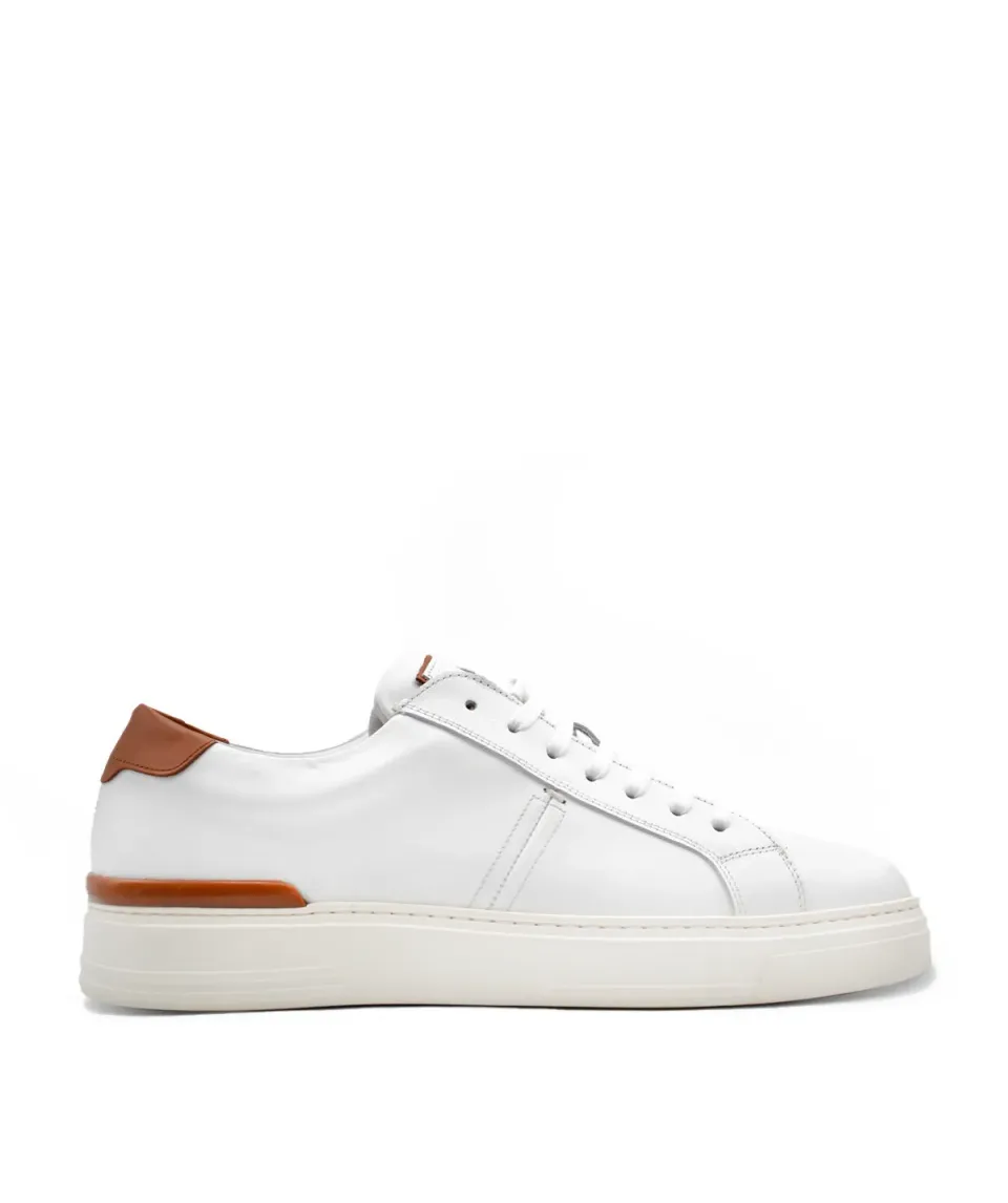Finsbury Riva White sneakers wit leer 7-gaats