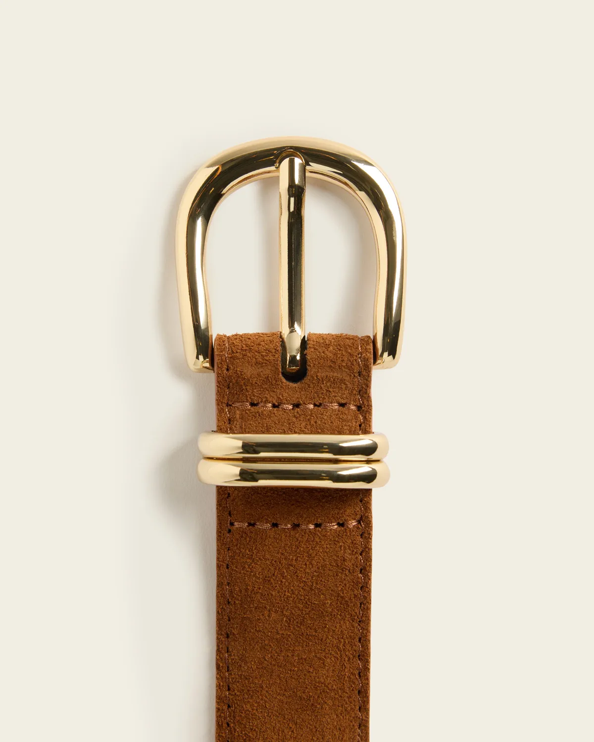 Flattered Beatrice Belt riem bourbon suède