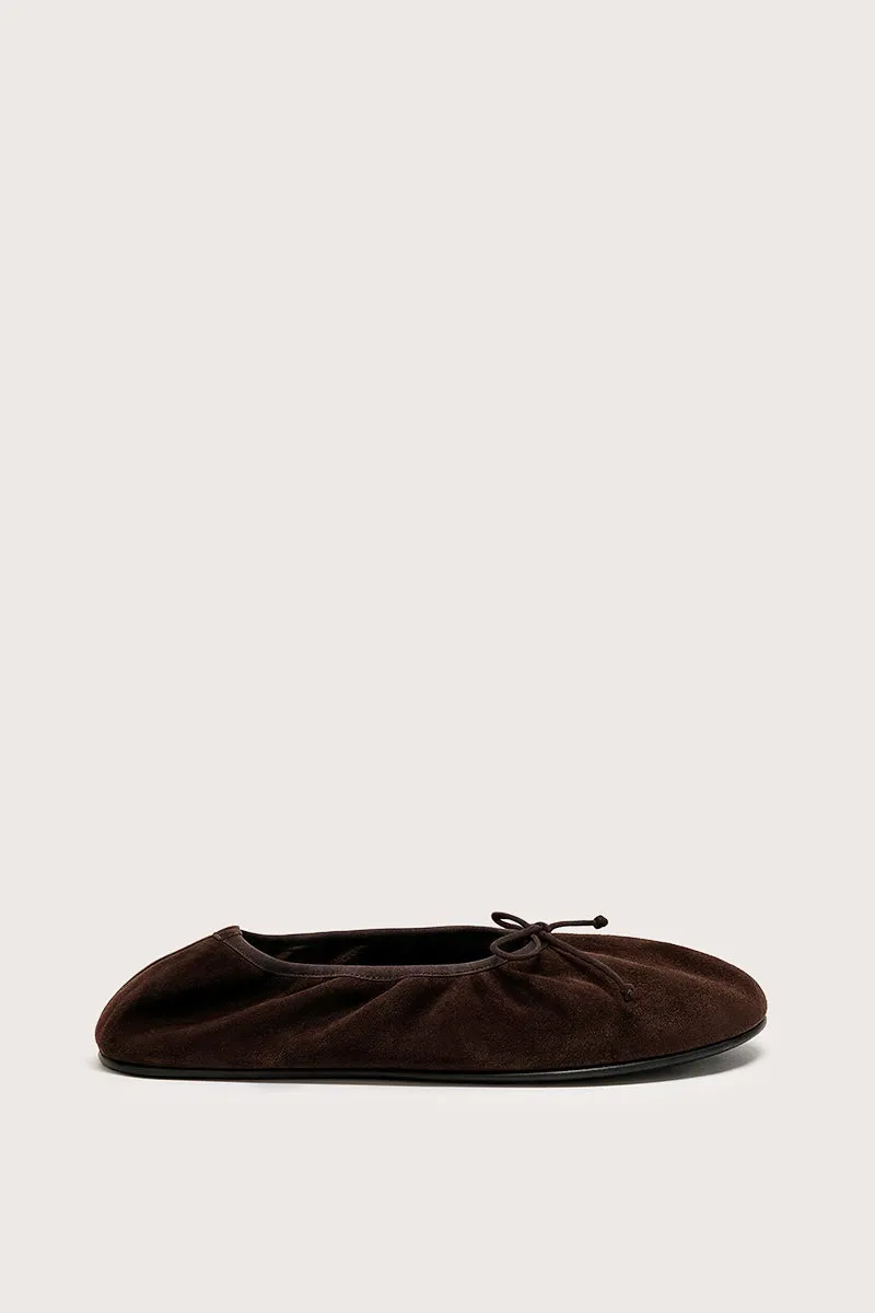 Bryan Stepwise Elia barefoot ballerina cacao suède