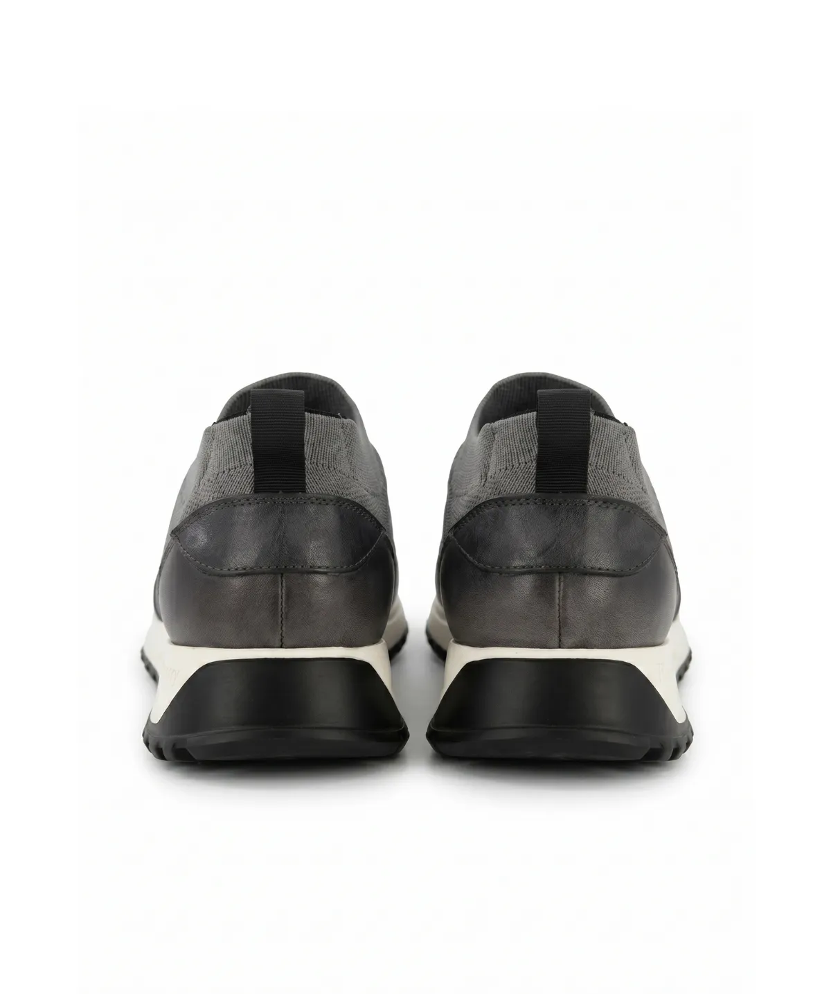 Finsbury Rico sneakers parelgrijs canvas leer