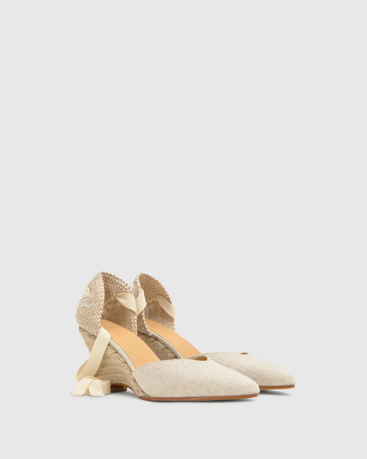Castaner Jud 300 sleehak espadrille naturel linnen