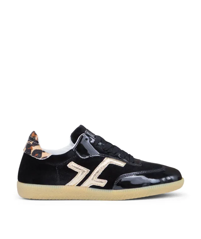 Finsbury MATHILDE sneakers zwart luipaard leer