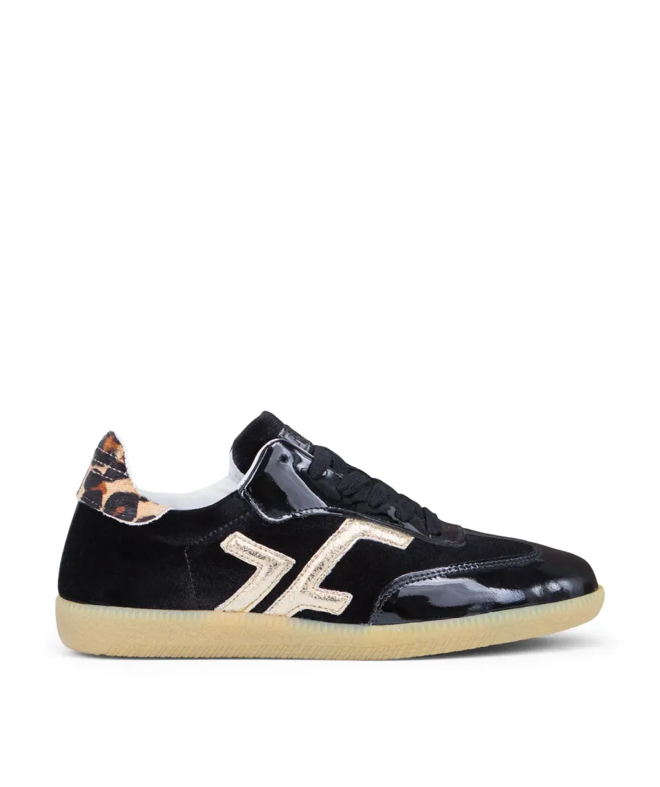 Finsbury MATHILDE sneakers zwart luipaard leer