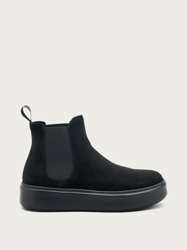 Frau Verona Beatle Boots zwart suède dames
