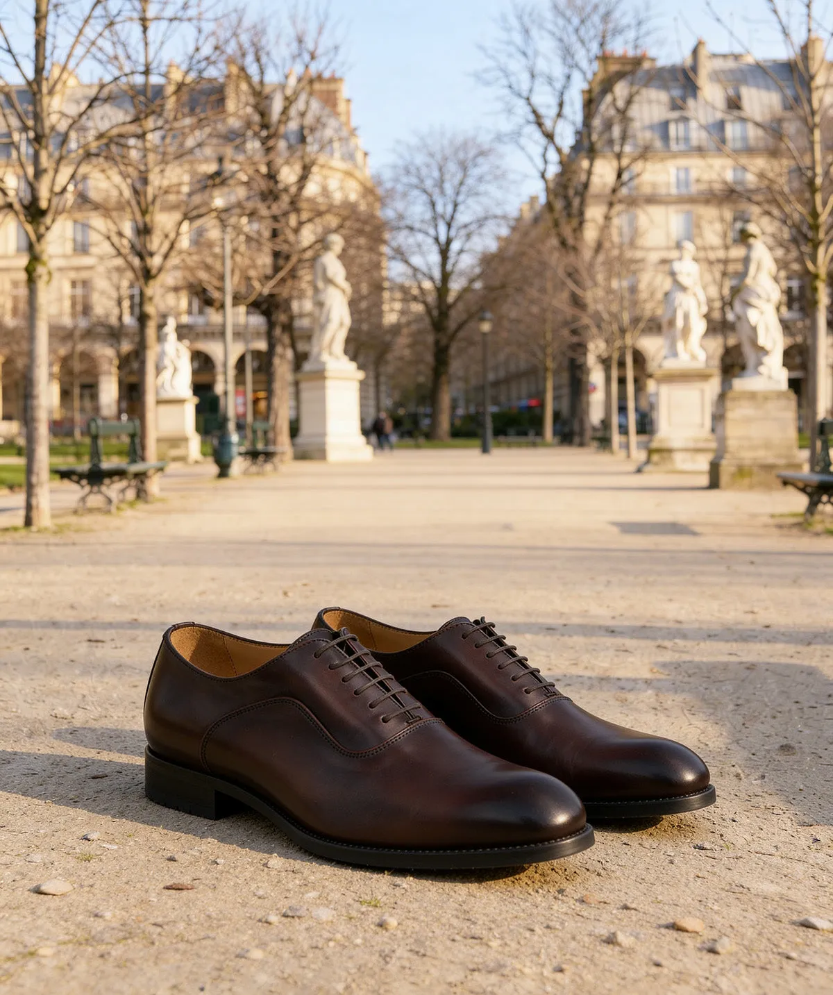 Finsbury Andreas oxfordschoenen bruin leer rubberen zool