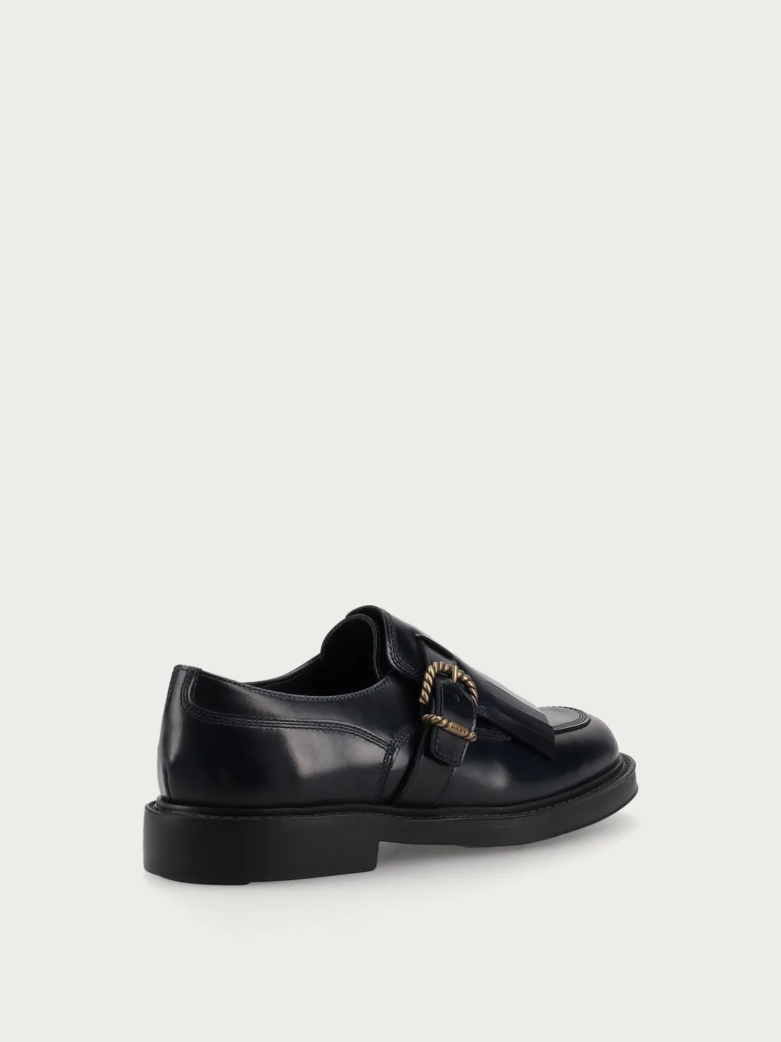 Frau Verona veterschoenen blauw leer met franje