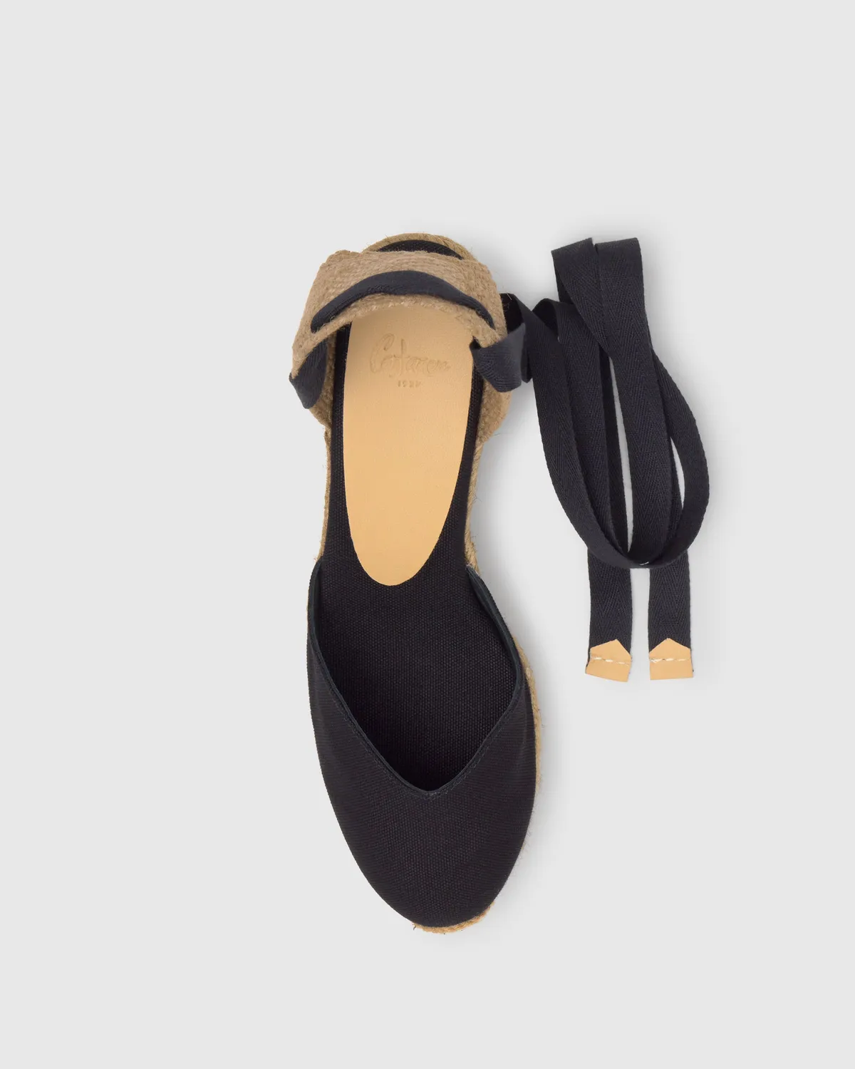 Castaner Chiara T 6 001 espadrilles zwart canvas 7 cm