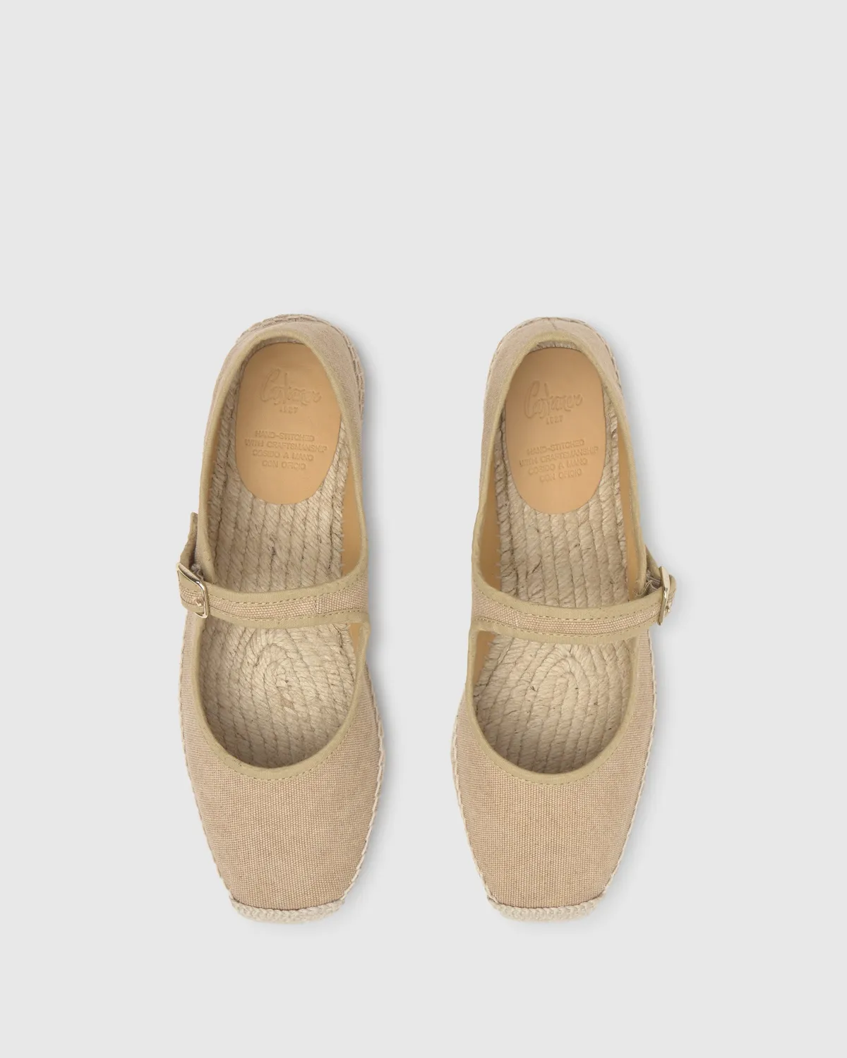 Castaner Padua 002 ballerina's zand katoen mary-jane