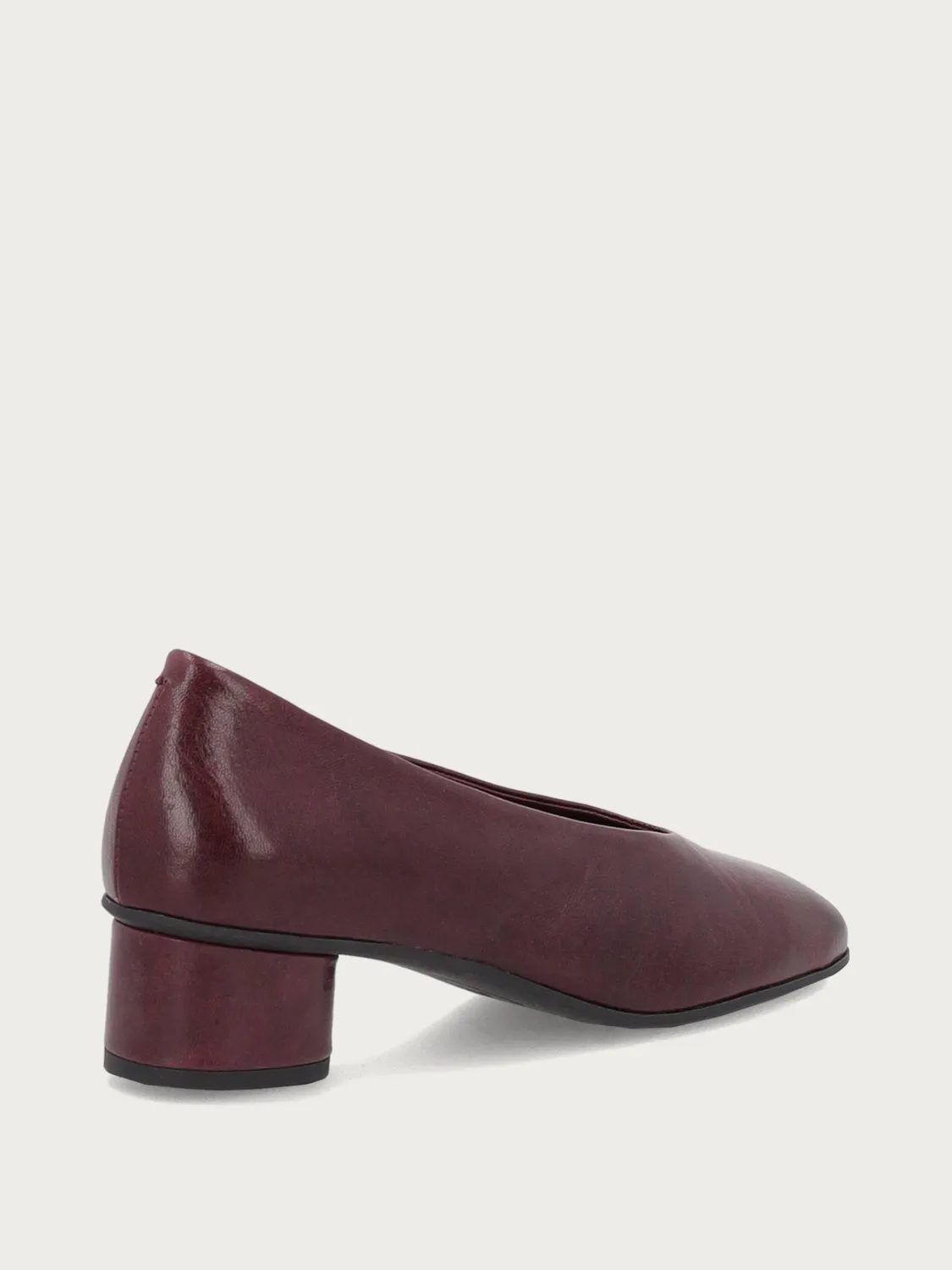Frau Verona pumps bordeaux leer ronde hak