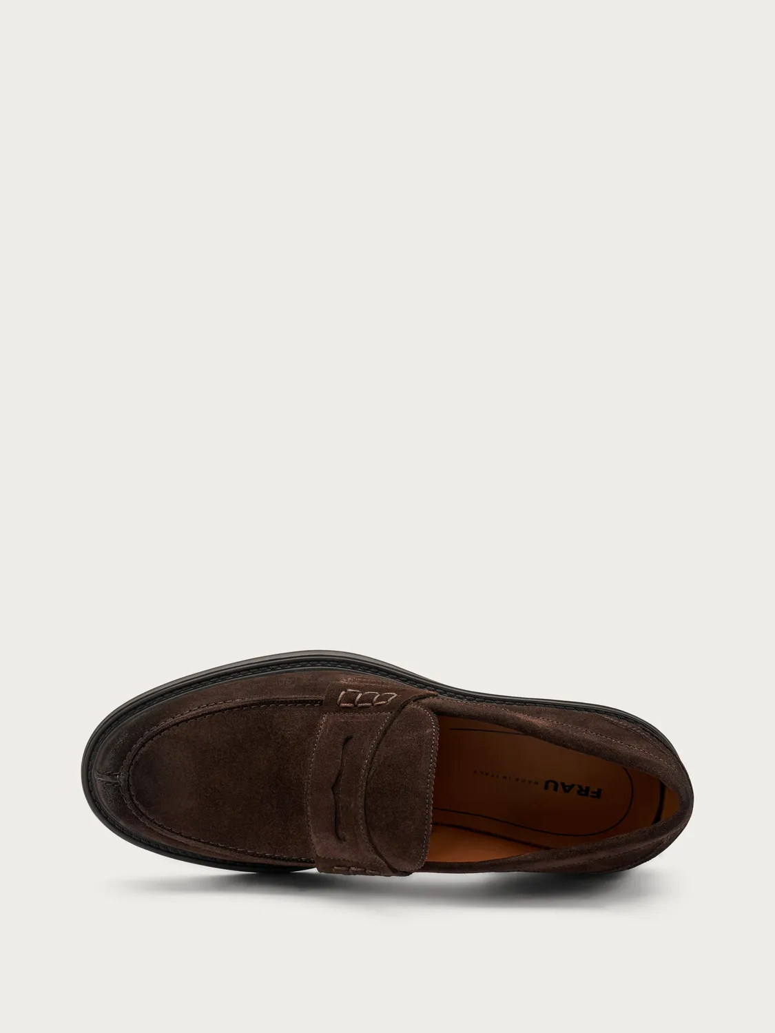 Frau Verona varsity loafers suède bruin heren