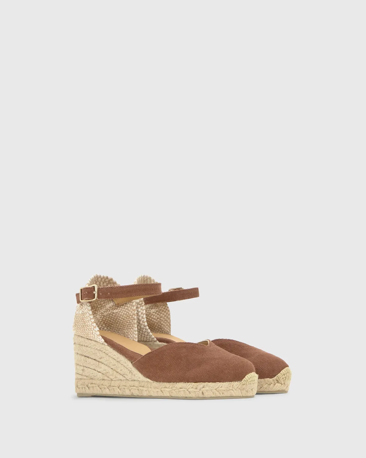 Castaner CHIARITA/6/002 espadrilles pecan katoen 7cm