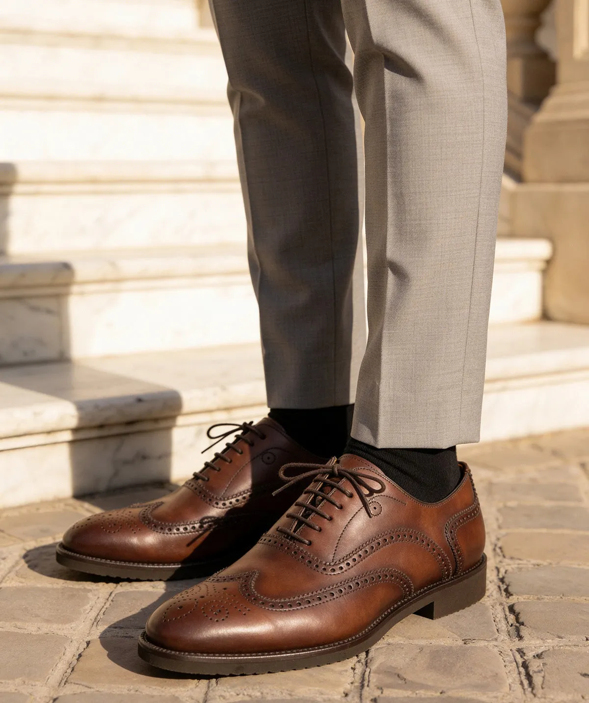 Finsbury Latina Kendal oxfordschoenen walnootbruin licht