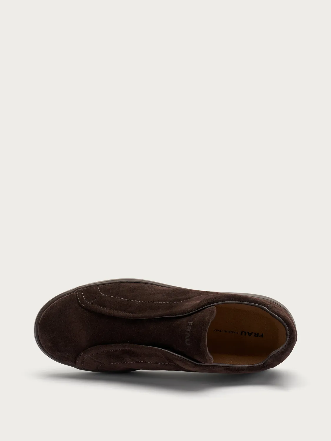Frau Verona slip-ons suède bruin chunky zool heren