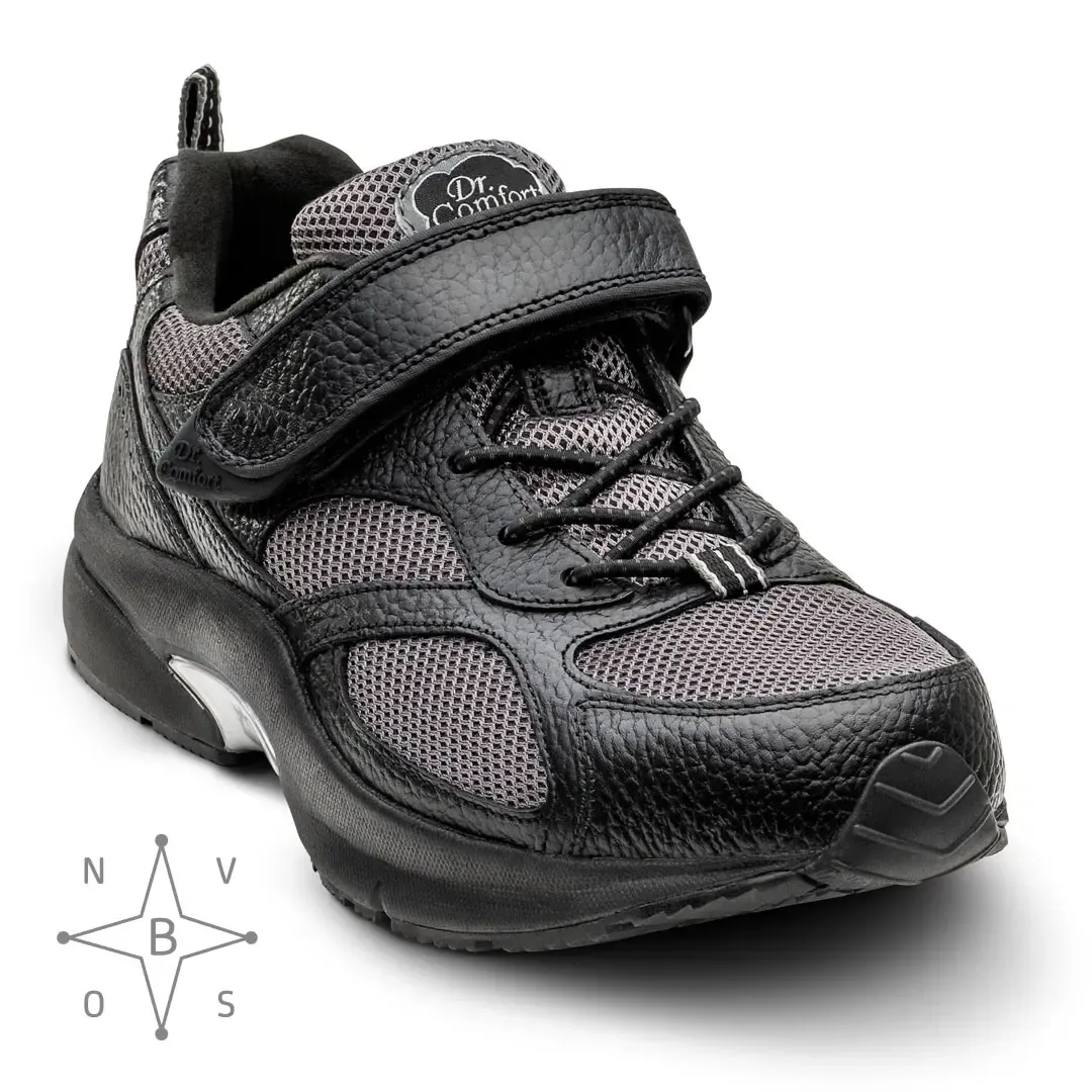 Dr. Comfort Endurance sportschoen leer gaas klittenband
