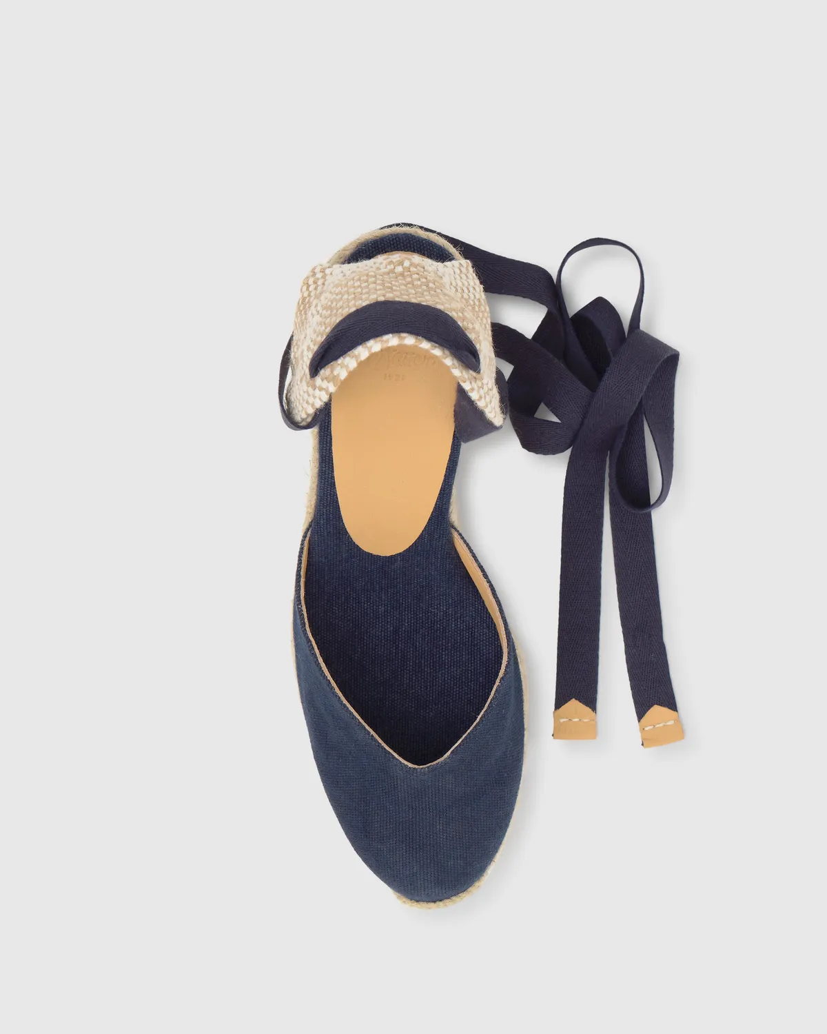 Castaner Chiara 8ED/002 espadrilles blauw – 11 cm plateau