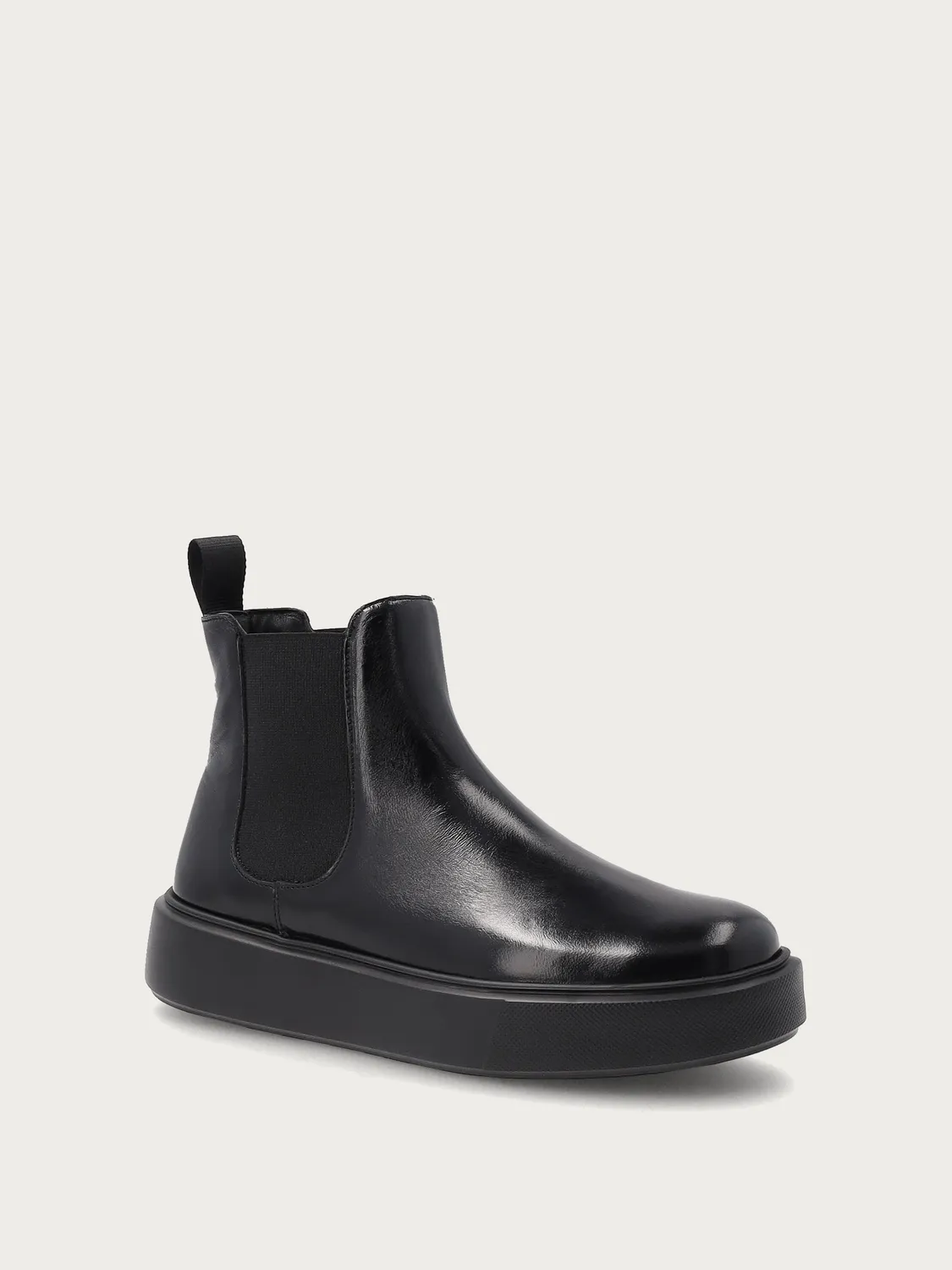 Frau Verona zwarte leren beatle boots sporty