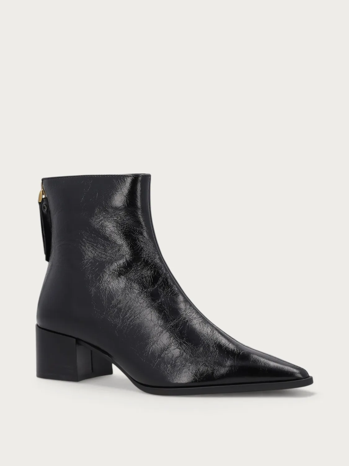 Frau Verona enkelboots zwart leer dames met hak