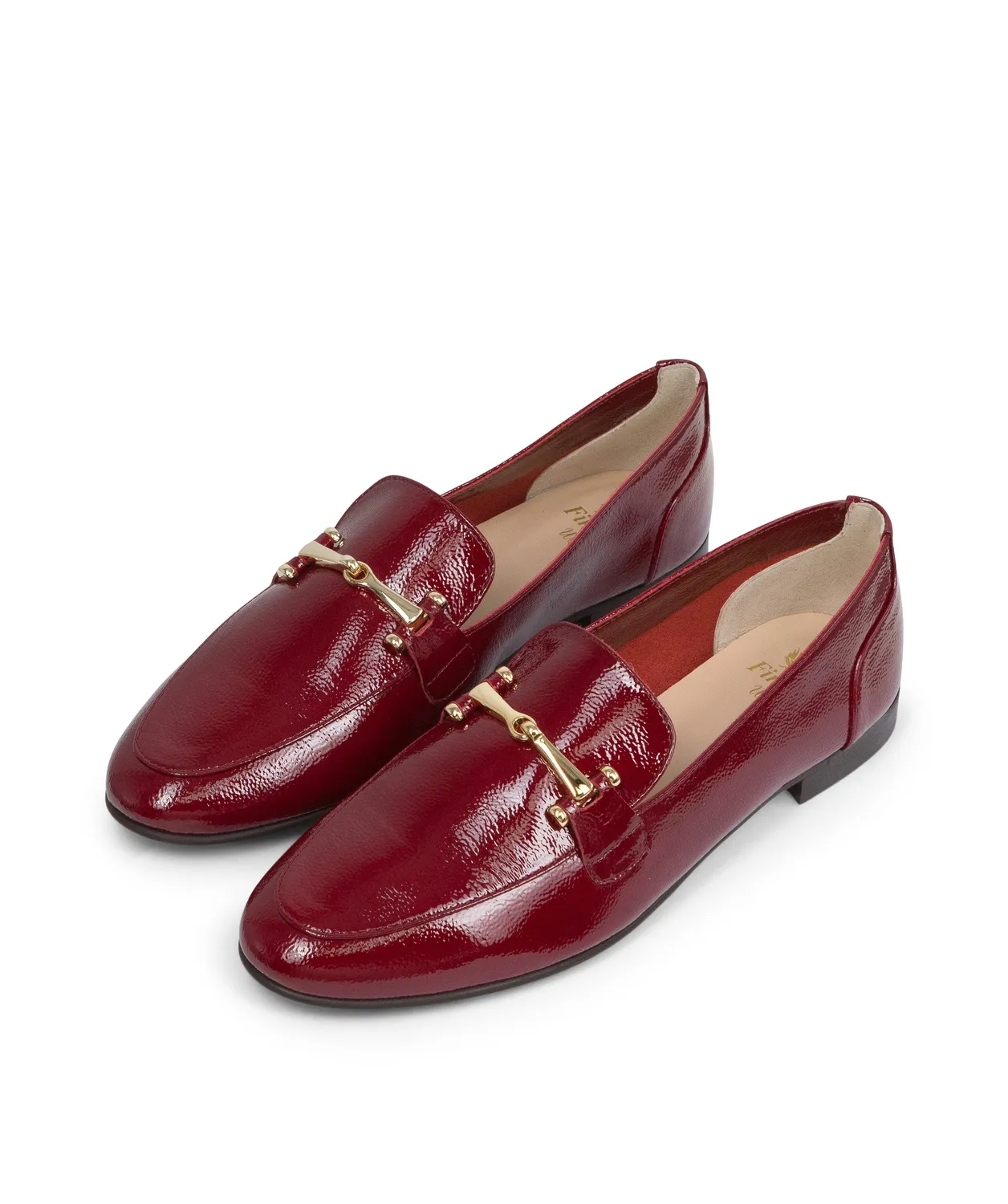 Finsbury Amelie loafers bordeaux lakleer met bit
