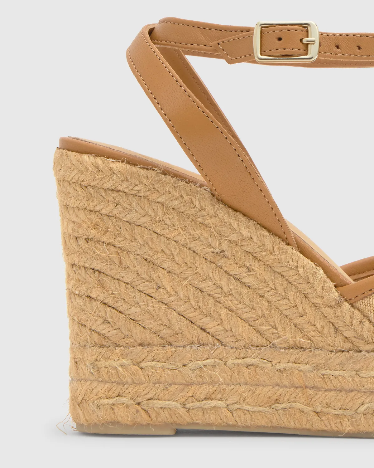 Castaner Brigitte sandalen oker canvas sleehak 11 cm