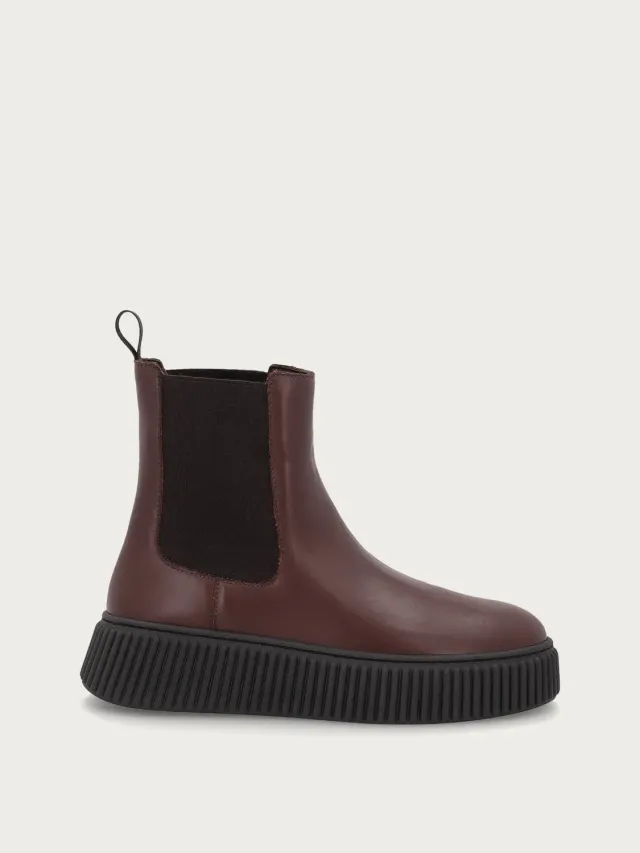 Frau Re-Genesis chelsea boots bruin gerecycled leer