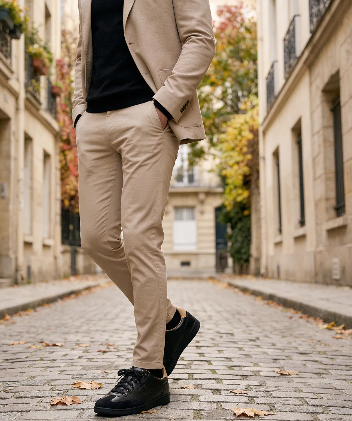 Finsbury TOM sneakers zwart leer