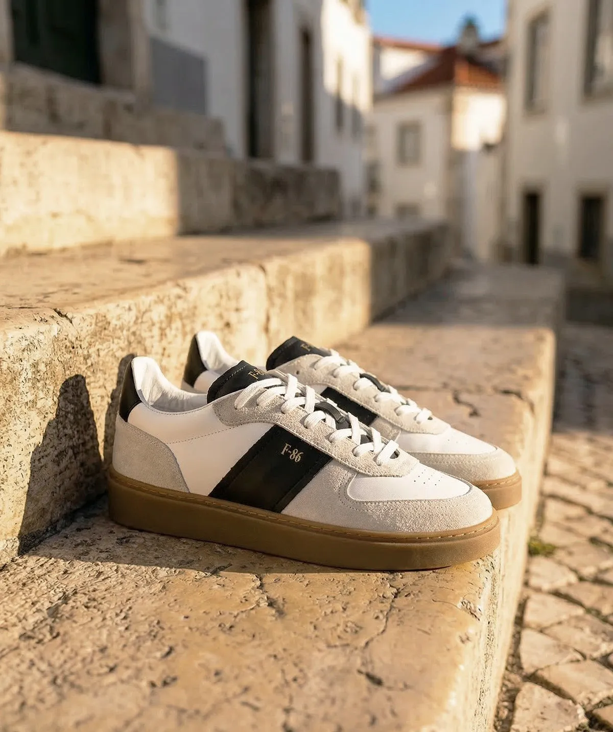 Finsbury Alexis sneakers zwart wit heren