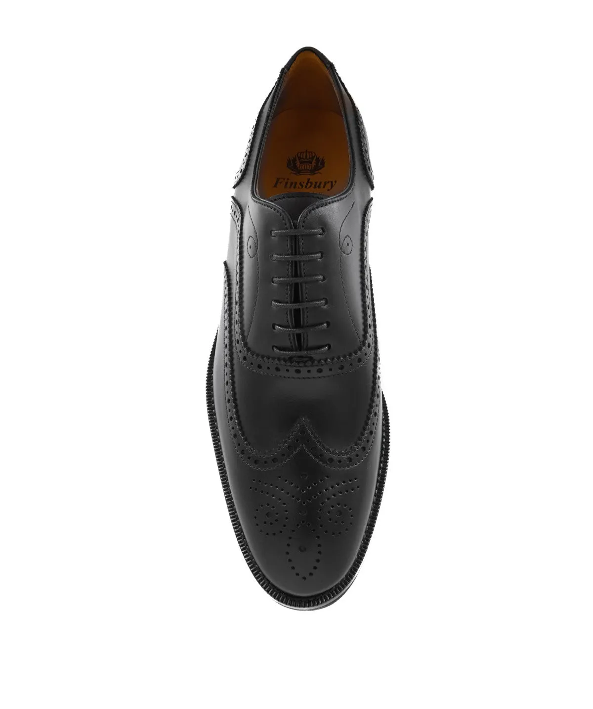 Finsbury Kendal oxford zwart lichte rubber zool