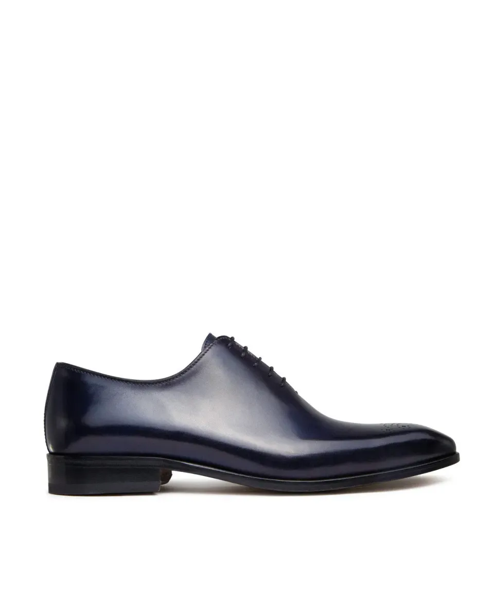Finsbury Vasco oxford blauw leer heren midnight