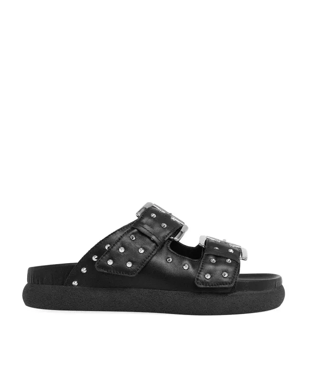Finsbury Gaia sandalen zwart dames leer