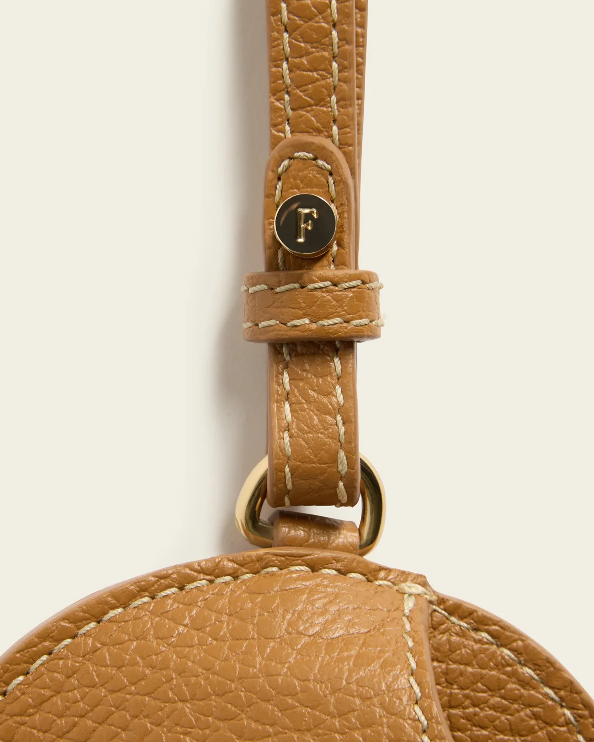 Flattered Gemma brillenkoker cognac leer polsband