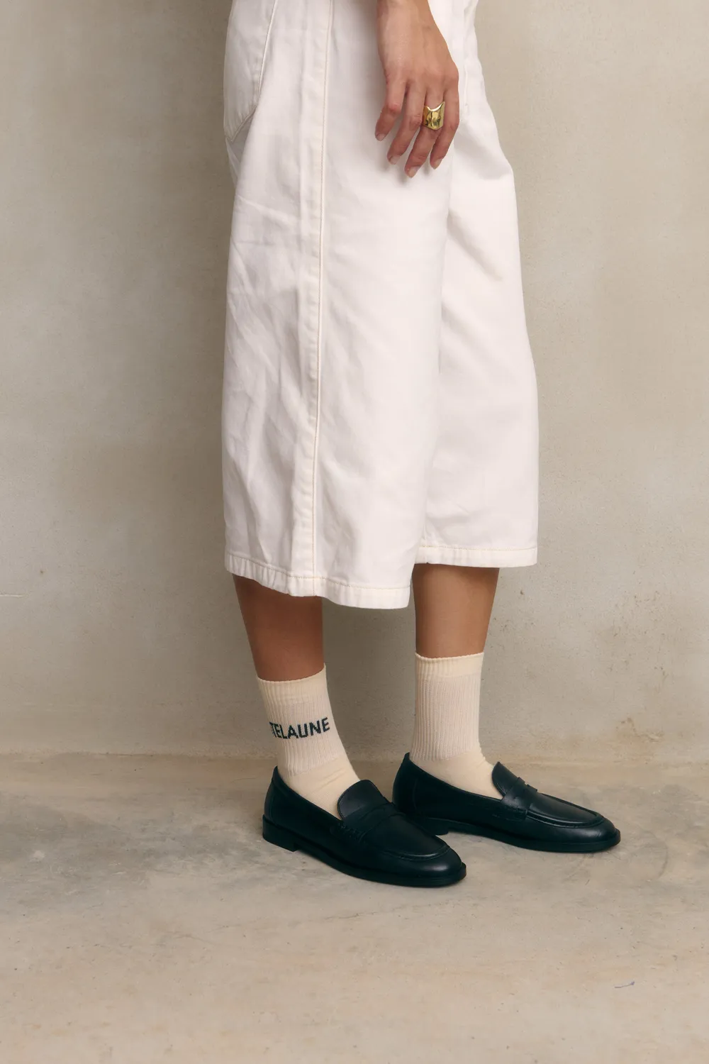 Jutelaune Lea Black mocassins zwart leer loafers