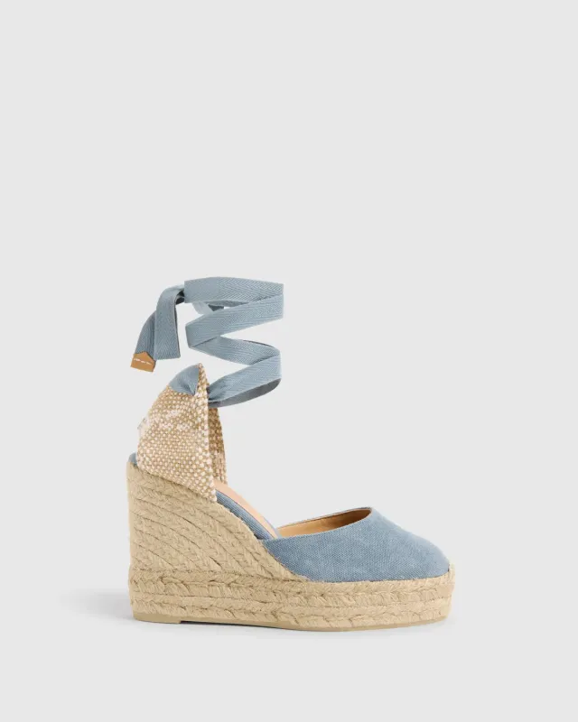Castaner Carina/8ED/002 espadrilles blauw wig