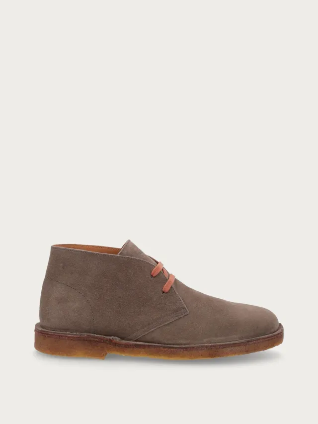 Frau Verona desert boots grijs suède heren