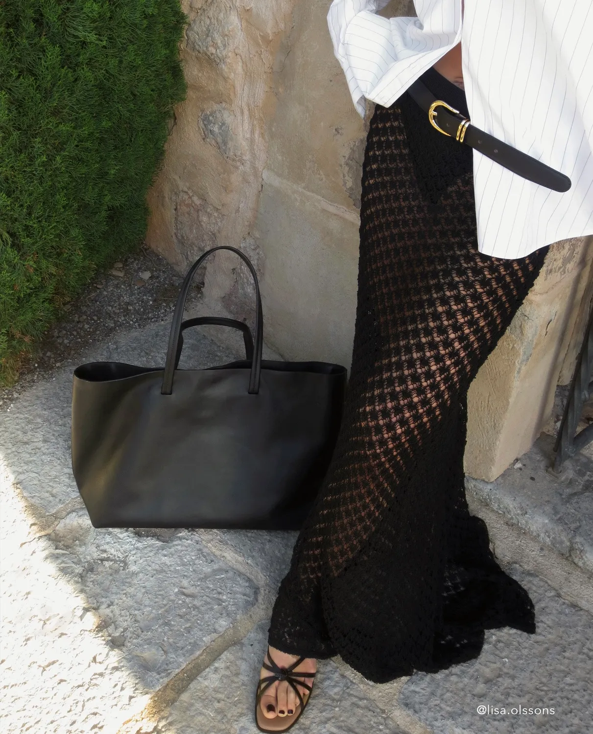 Flattered Beatrice Belt Leather Black riem zwart leer
