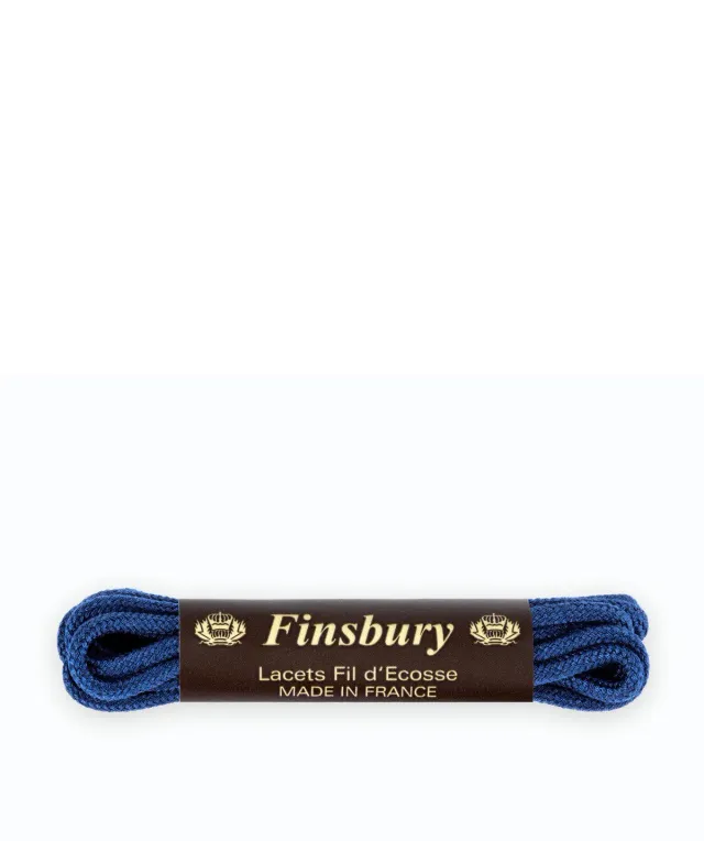Finsbury Coloured Laces veters middernachtblauw 75cm katoen