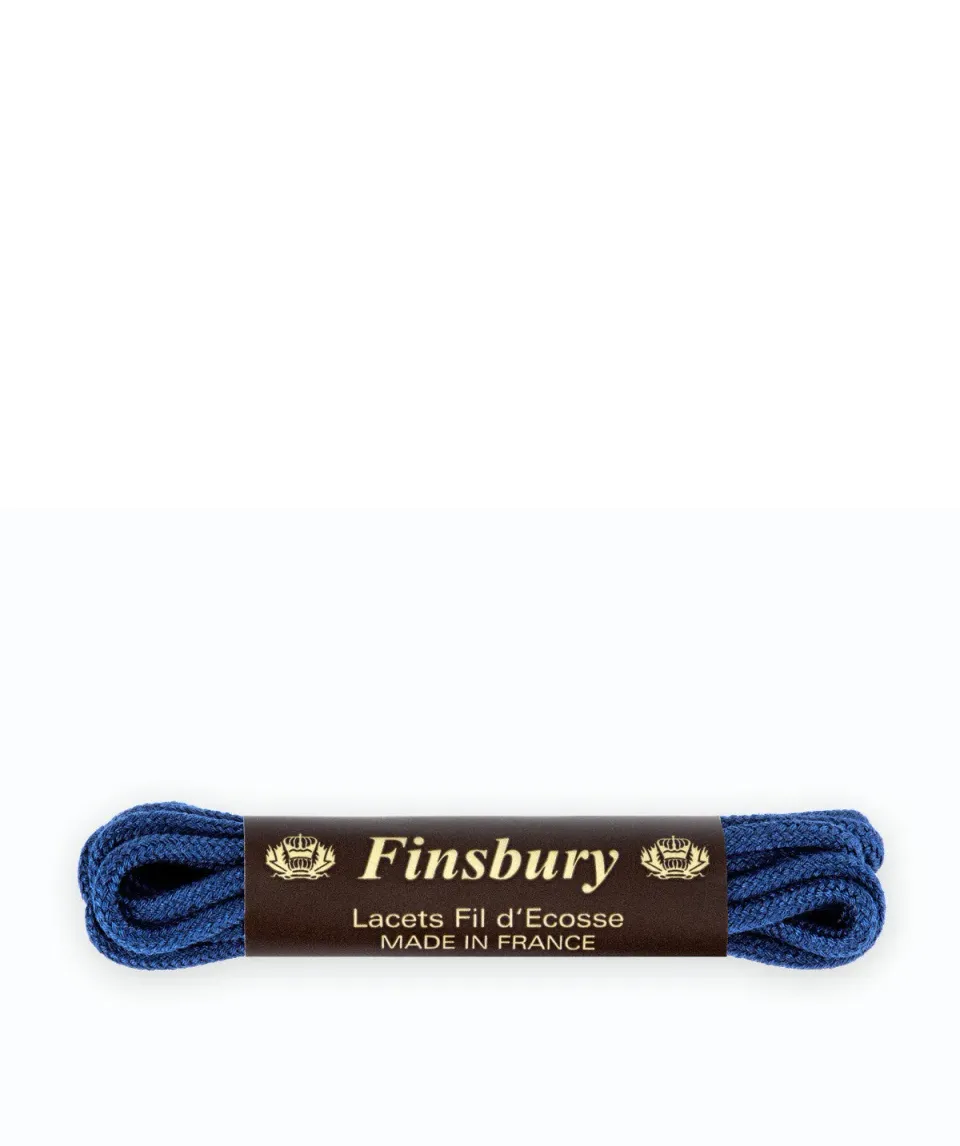 Finsbury Coloured Laces veters middernachtblauw 75cm katoen