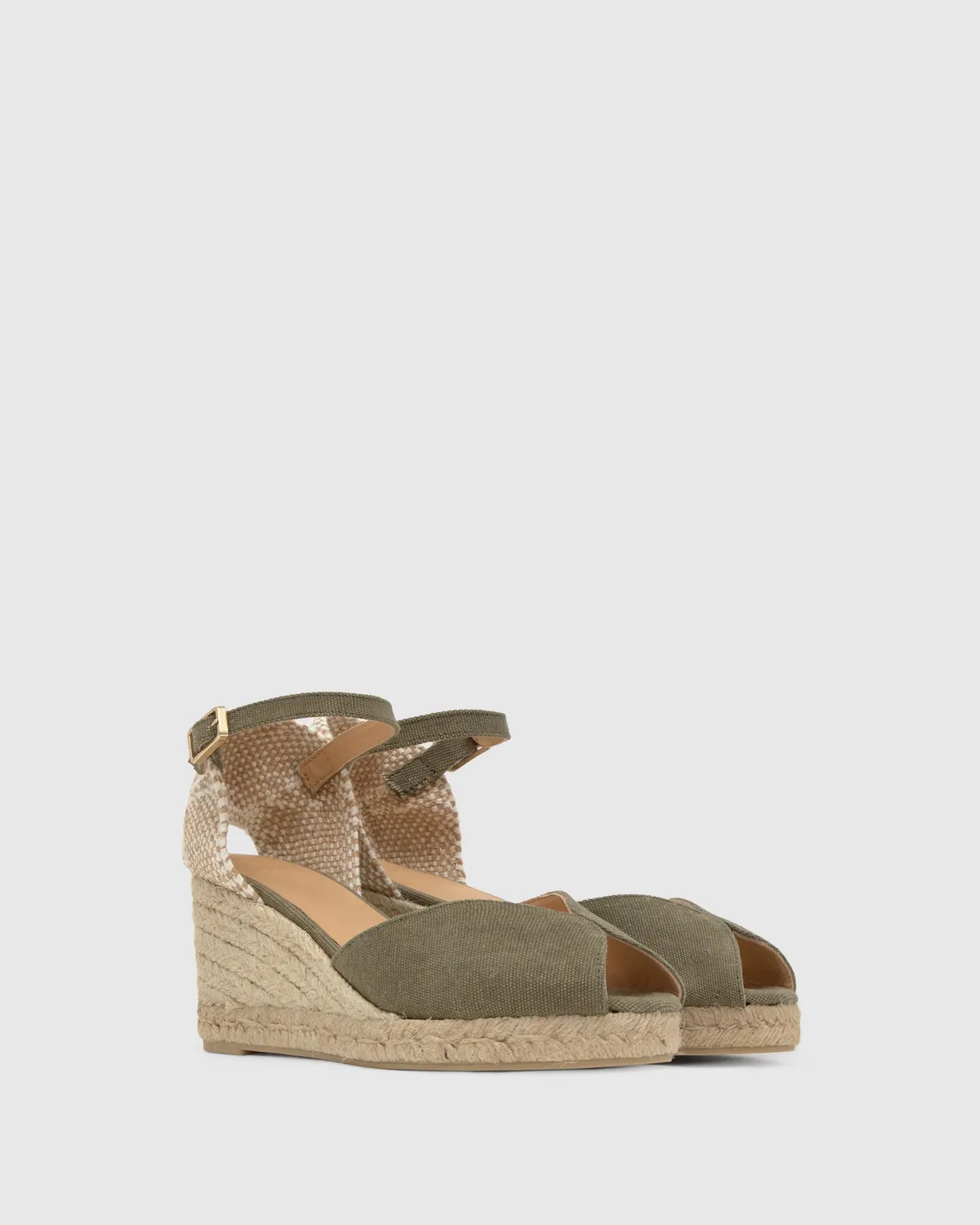 Castaner Bianca 6/002 sandalen olijf canvas