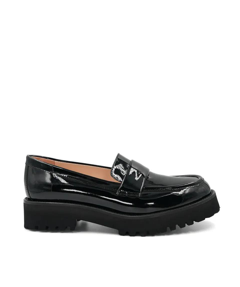 Finsbury Adele loafer zwart lakleer dames